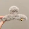 Pinza de Garra de Peluche de Dibujos Animados Dulce para Mujer Pinza para el Cabello de la Parte Posterior de la Cabeza Estilo Coreano Exquisita Pinza de Tiburón Pinza para Moño Pinza de Pelo
