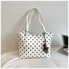 Bolsa de Mano de Lunares Shuai Mi Home para Mujer 2026 Nueva Gran Capacidad Lujo Ligero Nicho Bolso de Hombro Casual para Viajes