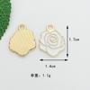 Accesorios de joyería DIY, pendientes colgantes de aleación con forma de gota de aceite de margarita blanca amarilla de Jindian, pendientes, llavero, bolso y colgante.