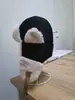 Chapéu peludo colorido feito à mão feminino outono e inverno estilo coreano chapéu de malha combinando grande aquecedor de cabeça proteção de orelha quente chapéu de lã