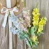 Flor de Hirundo Artificial de 3 Pétalas Produto Acabado, Flor de Seda Artificial para Decoração de Casamento, Flor de Plástico com Acabamento de Alto Padrão para Arranjos de Casamento