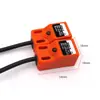 Sensor de proximidade quadrado SN04-N três fios normalmente aberto indutivo metálico CC 24V sensor de limite NPN