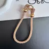 Pulsera de Bola con Diamantes Completos 0.6, Pulsera de Cuerda Roja Tejida a Mano, Producto Semi-Terminado, Cuentas Usables, Accesorios Metálicos, Pareja DIY