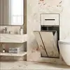 Nuevo modelo transfronterizo de portarrollos de papel higiénico empotrado de acero inoxidable 304 y papelera oculta para baños domésticos
