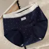 Calcinha Triângulo Vintage Cereja para Mulheres 10A Gancho Estendido Acabamento em Renda Macia Cintura Média Algodão Puro Amigo da Pele Lingerie Feminina
