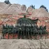 Grandes Atrações Turísticas Ornamentos de Alívio de Cobre Fabricantes Tema da Cultura do Exército Vermelho Alívio de Cobre Fundido Parede Cultural