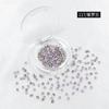 Rinestones para Uñas Dongzhou, Rinestones Redondos de 3 mm con Parte Posterior Puntiaguda, Accesorios para Joyería DIY, Rinestones Brillantes, Rinestones Adhesivos para Uñas, Rinestones para Uñas Portátiles