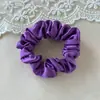 Estilo Más Vendido en Amazon Superficie de Seda Tamaño Grande Goma para el Cabello Simple Versátil Alta Elasticidad Goma para el Cabello Color Sólido Accesorios para el Cabello