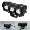 Luz de motocicleta led duas cores farol alto e baixo luz de trabalho externa spotlight para carro motocicleta farol modificado transfronteiriço