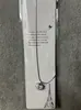 Novo Pingente de Colar Estilo Chanel com Coração de Pêssego em Resina, Luxo Leve, Colar Simples e Elegante para Clavícula, Presente, Direto do Fabricante