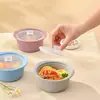Caja de Almuerzo Calentable en Microondas de Silicona Platino Almuerzo Caja de Almuerzo Coreana Reducción de Grasa Caja de Almuerzo Caja para Conservar Fresco Caja de Almuerzo Dividida Transfronterizo