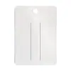 Tarjeta de Pinza para Cabello de Papel Especial en Blanco 10X7 Etiqueta Popular para Joyería Tarjeta de Empaque para Joyería Blanca Mate de Alta Gama