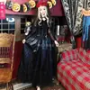 Disfraz de Halloween, novia fantasma, bruja, vampiro, disfraz de mascarada, disfraz de cosplay, falda larga gótica para mujer