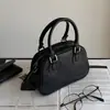 Mini Bolso Boston Retro 2026 Nuevo Estilo Piel de Vaca Capa Superior Bolso de Bowling Bolso Pequeño Cuero Genuino Portátil de Hombro Cruzado para Mujer