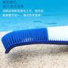 Um grande suprimento de produtos de limpeza de piscinas, escova de plástico com cabo de alumínio para piscina de 18 polegadas, escova de limpeza de parede de piscina