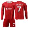 2425 Liverpool Principal No. 11 Salah Conjunto de Jersey de Manga Larga 3 Endo Airlines 9 Firmino No. 8 Jersey de Fútbol