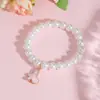 Pulsera de Perlas para Niños de Venta Caliente Transfronteriza Joyería Linda de Dibujos Animados Cadena de Mano de Princesa Accesorios de Conchas y Perlas para Estudiantes