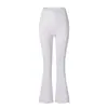Pantalones Acampanados Cepillados de Amazon Cintura en Forma de V Pantalones Deportivos Ajustados de Cintura Alta Moldeadores Pantalones de Melocotón