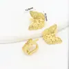Conector Borboleta Estilo Chinês Cobre Banhado a Ouro 18K Sapo Dourado Fecho de Botão Hanfu Cheongsam Acessório para Brinco DIY D160