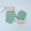 Guantes para niños, otoño e invierno, guantes para niñas, cálidos guantes para bebés de lana tejidos al estilo coreano, guantes para dedos completos