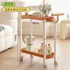 Mesa Lateral Criativa para Sofá, Gabinete Lateral, Suporte de Flores de Múltiplas Camadas para Sala de Estar, Rack de Armazenamento de Lanches, Carrinho de Armazenamento Móvel