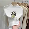Capa interior cálida para otoño e invierno, camiseta básica de cuello alto a media altura de forro polar por ambos lados para niñas, top de manga larga moderno y elegante para niñas pequeñas