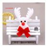 Accesorios para el árbol de Navidad de estilo coreano, reno, muñeco de nieve, Papá Noel, alce de peluche, diadema, accesorios para la cabeza