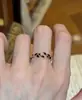 Anillo de Rama Floral Morada Suave Brillante Estilo Francés, Espiga de Trigo Colorida, Joyería de Anillo Única de Lujo Ligero, Único, Compacto, Versátil