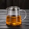 Juego de Té Kung Fu Resistente al Calor Vidrio de Alta Temperatura Taza de Presentación con Colador de Té Filtro Divisor de Té Taza de Presentación de Vidrio Espeso Grande y Pequeño