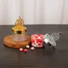 Caixa de Doces para Casamento Europeu Decoração Estrela Lua Pagode Caixa de Plástico PS Armazenamento de Remédios Embalagem Redonda Galvanizada
