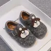 Lindos Zapatos de Perro de Dibujos Animados Birkenstock Peludos 2026 Otoño/Invierno Nuevo Estilo Coreano para Niñas Suela Suave Más Terciopelo Cálidos Zapatos de Algodón