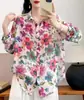 Nueva Camisa de Manga Larga con Estampado Digital de Ramio para Primavera y Otoño, Corte Holgado, Versátil, Simple Casual, Cárdigan Superior al por Mayor