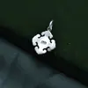 Plata de Ley S925 Marca Fu Ruyi Cuentas de Barril Hechas a Mano Cuentas Espaciadoras Accesorios de Plata de Ley Material para Pulseras y Collares Hechos a Mano DIY