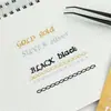 Adesivos para Planner Série Floral com Folha de Ouro e Prata, Números e Letras, Pequenos Adesivos Impermeáveis em PVC, Papel Material Guka Atacado