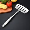 Conjunto de Utensílios de Cozinha Estendidos de Aço Inoxidável com Seis Peças para Uso na Cozinha Doméstica, Incluindo Espátula de Fritar, Espátula de Cozinhar, Escumadeira, Concha de Sopa, Espátula de Cabo Longo