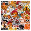50 grafiti de baloncesto personalidad creativo caricatura transfronterizo deportes DIY funda para teléfono móvil pegatina para equipaje impermeable