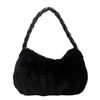 Otoño e invierno 2024 nueva moda bolso de hombro de felpa lindo bolso de mano casual niña bolso pequeño cuadrado para la axila venta al por mayor