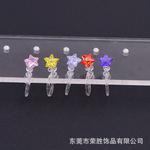批发DIY树脂塑料耳夹 韩式流行锆石耳环 时尚爆款无耳洞无痛耳夹