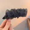 Pinza para el pelo con lazo estilo coreano para mujer, hace que el pelo se vea más voluminoso, pasador, sensación de alta gama, pinza banana más ligera, pinza grande para sujetar el pelo, pinza de garra