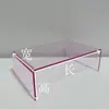 Lámina Acrílica de Color Doblado Forma de U Forma de L Forma Irregular Decorativo Bafle a Prueba de Polvo Exhibidor Doblado en Caliente