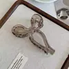 Novo Presilha de Cabelo Grande com Mola Cor de Gel Laço Presilha de Mordida Acessório de Cabeça Elegante Grampo de Cabelo Feminino Presilha de Tubarão de Cabeça