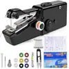 Máquina de Coser Manual Mini Doméstica Portátil para Coser Camisas Simples, Máquina de Coser de Mano de Bolsillo
