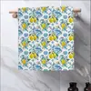 La Toalla de Limón Doble Cara Más Popular de Amazon Microfibra Impresión Digital Absorbente Cuadrada Toalla de Cocina Limpieza Trapo
