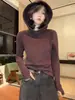 Nova Moda Europeia Feminina de Primavera Moletom Casual com Capuz de Veludo Dupla Face Modelagem Slim Hoodie Emagrecedor Top