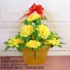 Flores Artificiais para o Festival Qingming para Limpeza de Túmulos, Flores Falsas para Cemitérios, Flores de Seda, Buquês de Plástico, Crisântemos para Túmulos, Cestas de Flores Portáteis, Galhos de Flores