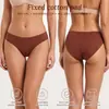 Roupa íntima sem costura anti-constrangimento transfronteiriça, Cueca de seda gelada sem costura tipo triângulo da Amazon, Roupa íntima de triângulo esportiva para yoga com cobertura média no quadril para mulheres