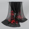 Lenço de Chiffon Estampado Novo Primavera e Outono Clássico Estampa de Leopardo Lenço Joker Feminino Lenço Longo Protetor Solar Atacado XQ295