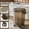 Cubo de basura de gran capacidad para cocina, Contenedor de almacenamiento estrecho de lujo, Alto valor estético para sala de estar y oficina, Papelera de almacenamiento para el hogar