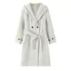 Ropa Europea y Americana Transfronteriza Aliexpress Ins Popular Moda Otoño e Invierno Calle de Moda Suave Chaqueta con Capucha
