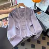 Calidad garantizada, seda, rejuvenecedor, estilo chino nuevo, abotonado, jacquard, elegante, de manga larga, talla grande, abrigo para otoño